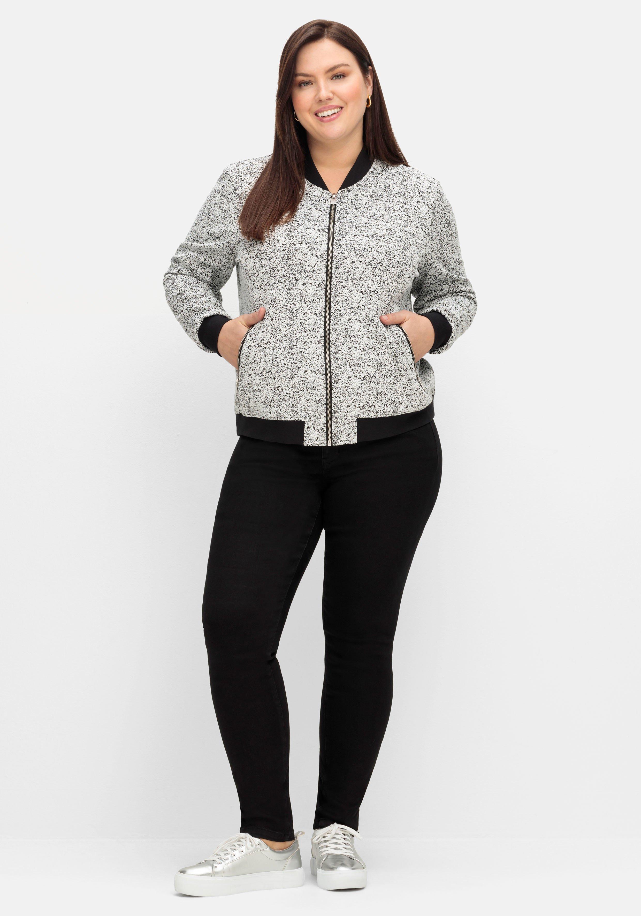 Blouson in Struktur-Qualität