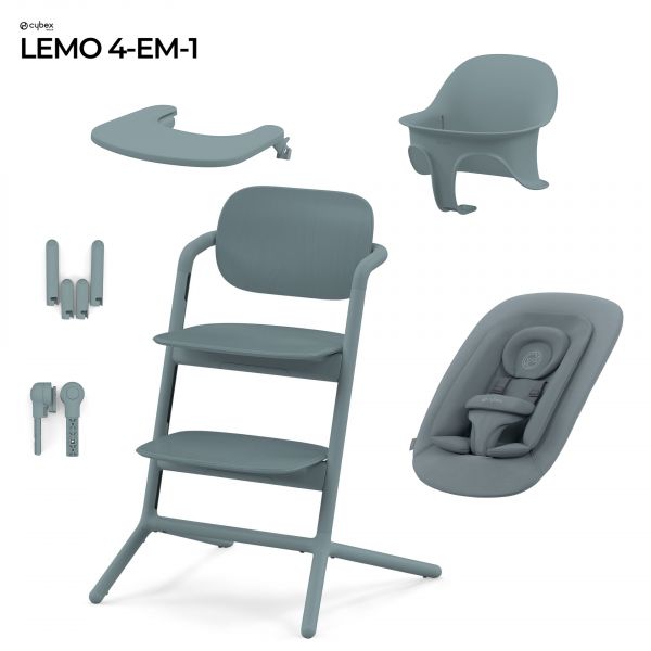 Cybex Conjunto Lemo Nova Geração 4 em 1 Stone Blue