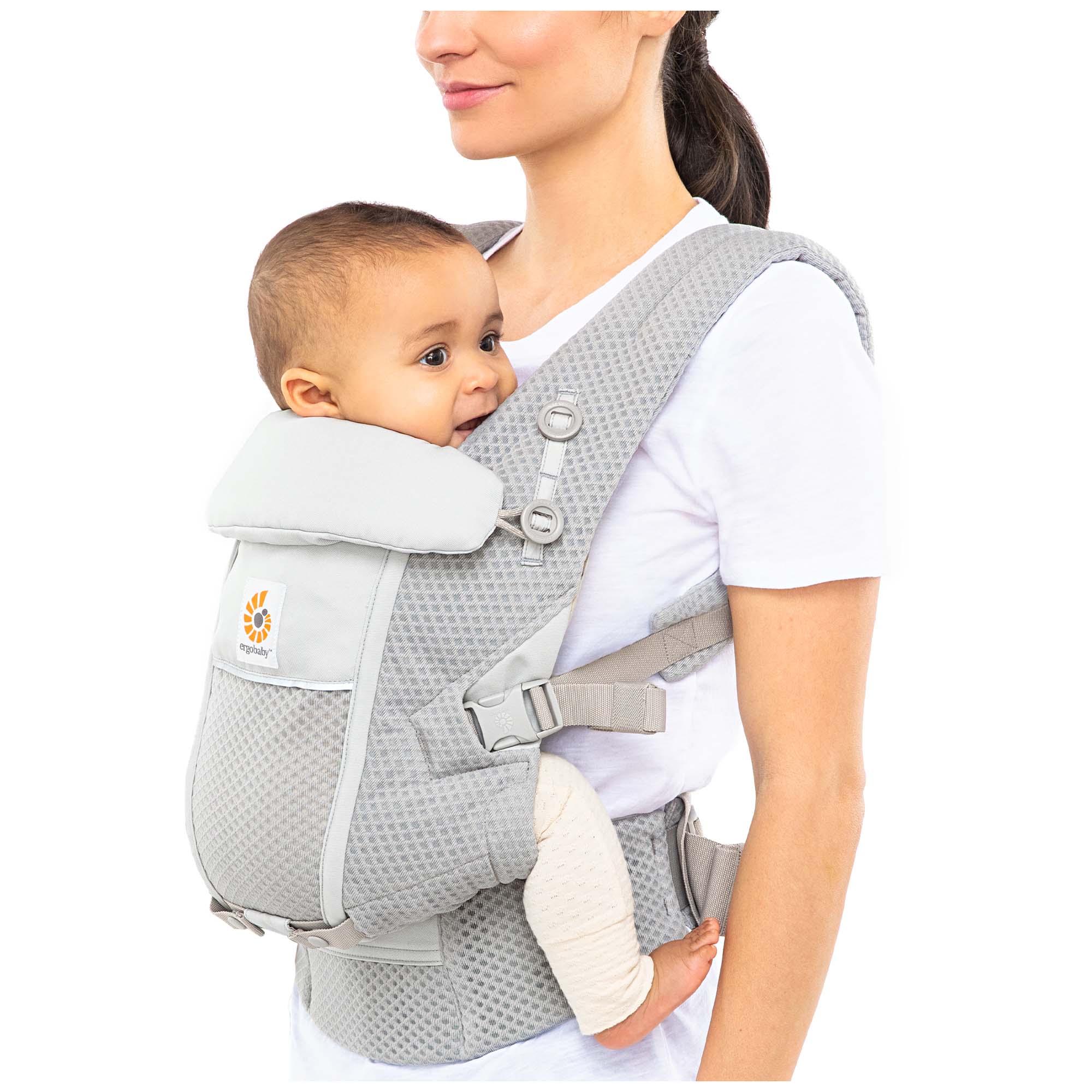 Ergobaby Adapt Soft Flex Mesh draagzak Pearl Grey