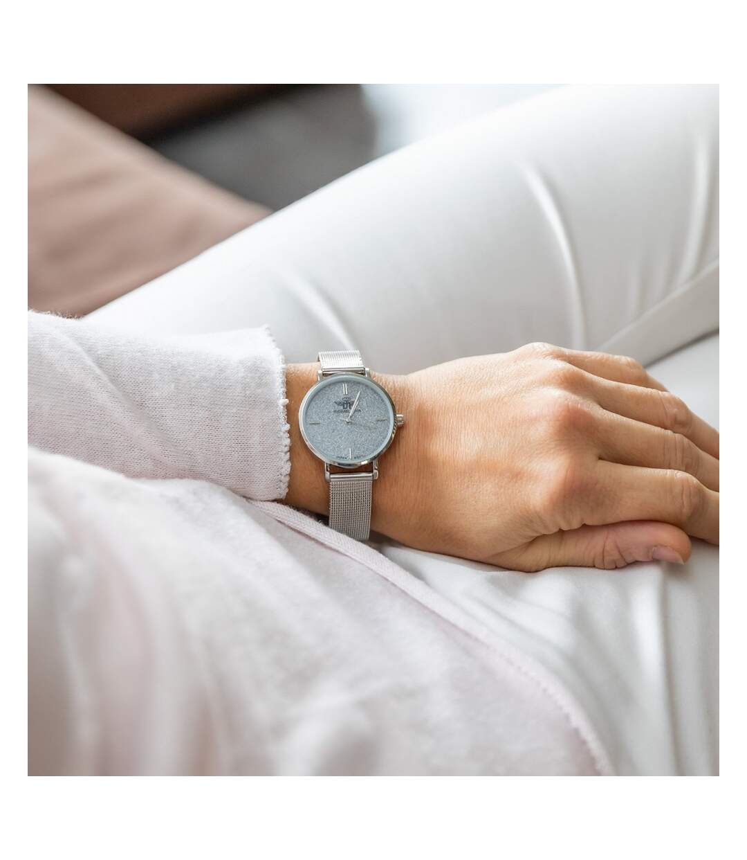 Montre Femme Métal Argenté M. JOHN
