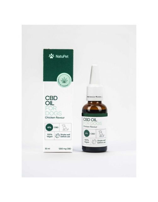 Natupet Cbd Oil For Dogs 4% Kip - Hennepolie