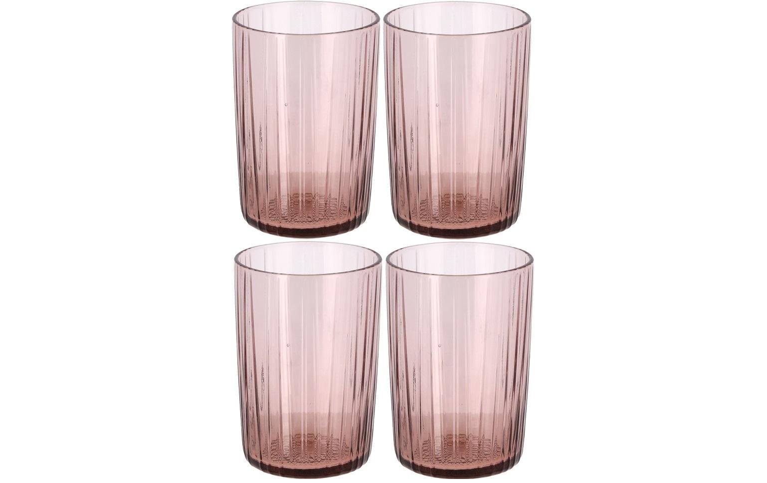 Trinkglas Kusintha 280 ml, 4 Stück, HellpinkWassergläser Set