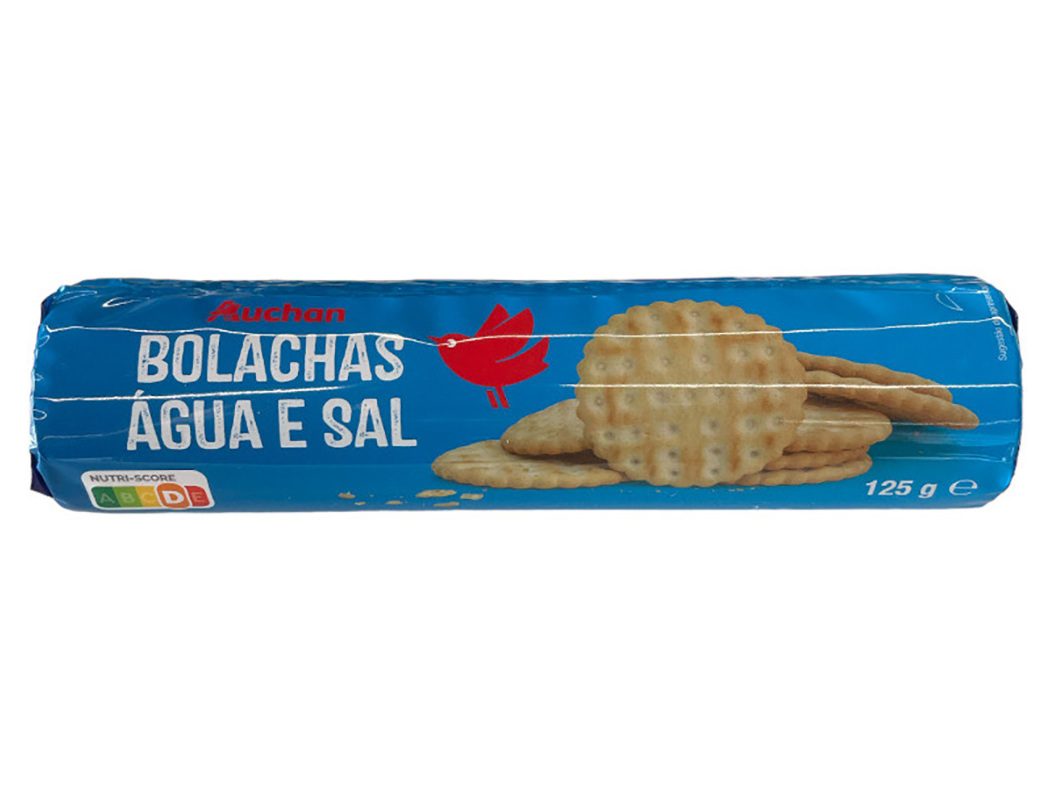 BOLACHA AUCHAN ÁGUA E SAL 125G