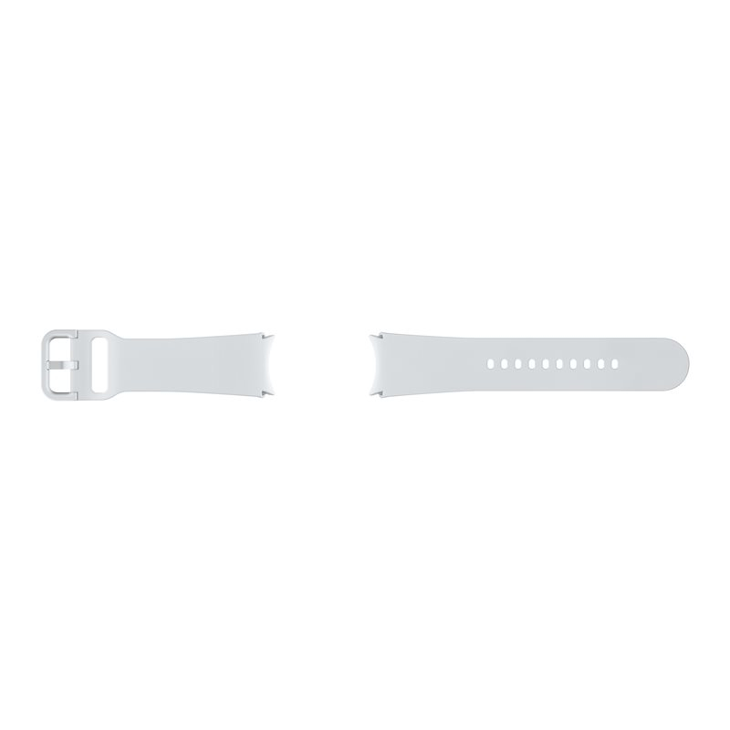 (S/M) Samsung - Samsung Galaxy Watch 4 Classic (42mm) Sport Band Silikon Armband (ET-SFR93SSEGEU) - Silber