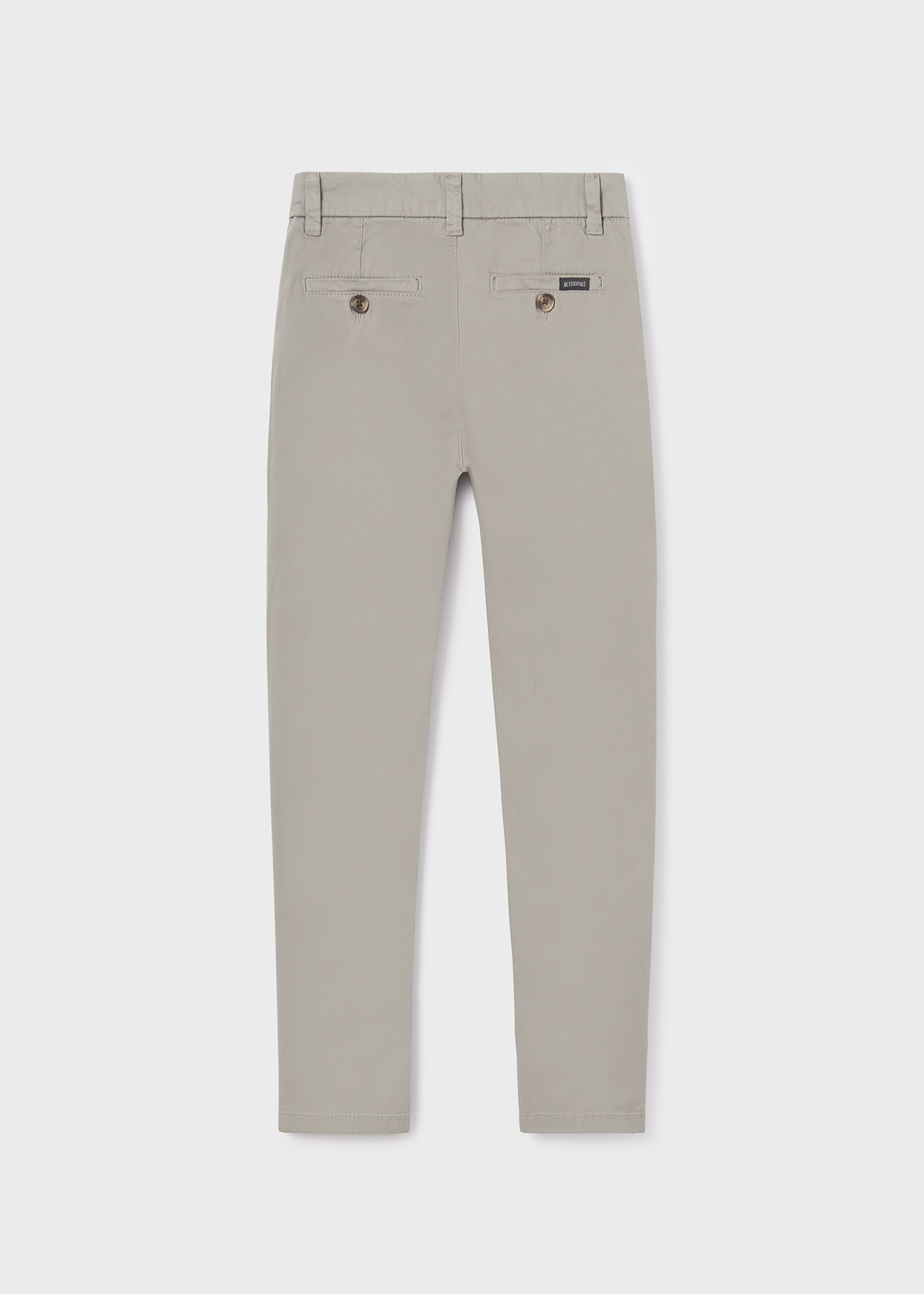 Calças chino slim-fit feitas de algodão sustentável para meninos