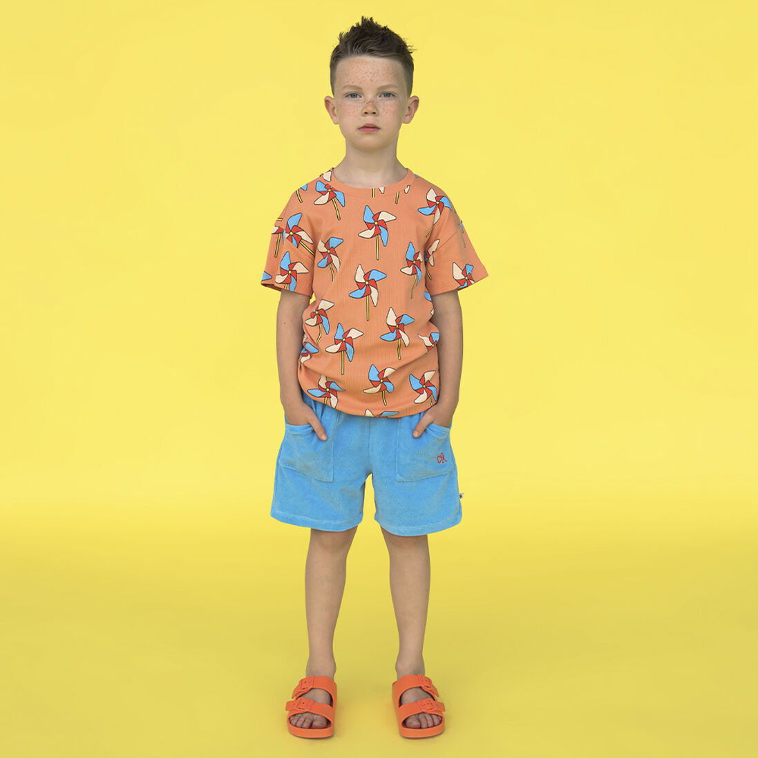 CARLIJNQ blauwe carlijnq korte broek basic - shorts loose fit