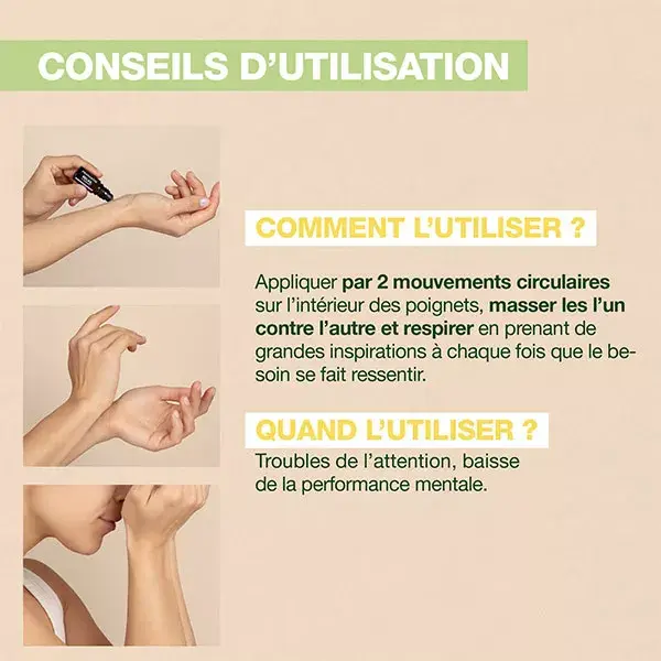 Pranarom Aromaboost Roller Focus Concentrationbio 5 ml