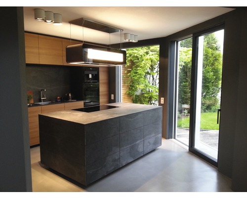 Echte steen bonte leisteen SlateLite flinterdun 1,5 mm Zwart 120x240 cm