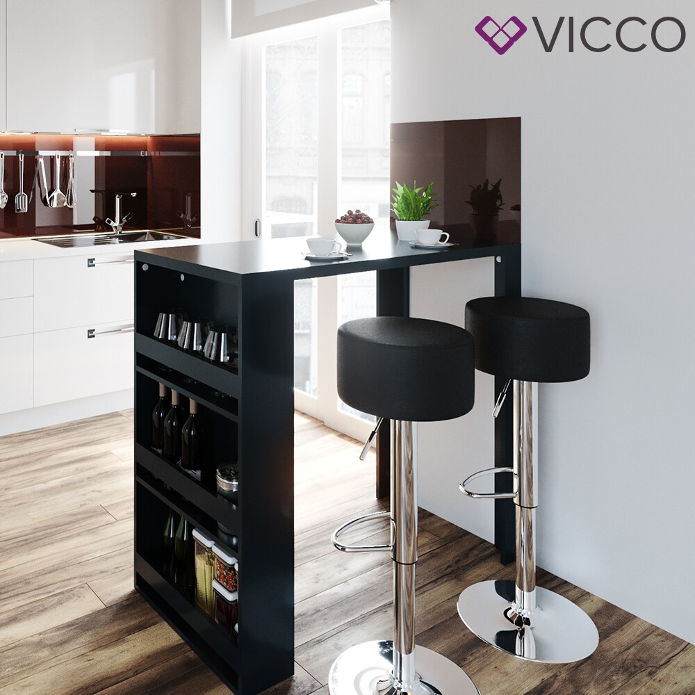 VICCO Bartisch Bar Tresen drei Farben Bartresen Stehtisch Tisch Bistrotisch Küche inkl. Barhocker