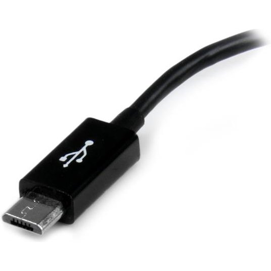 StarTech.com Câble adaptateur Micro USB vers USB Host OTG de 12cm - Mâle / Femelle - Noir