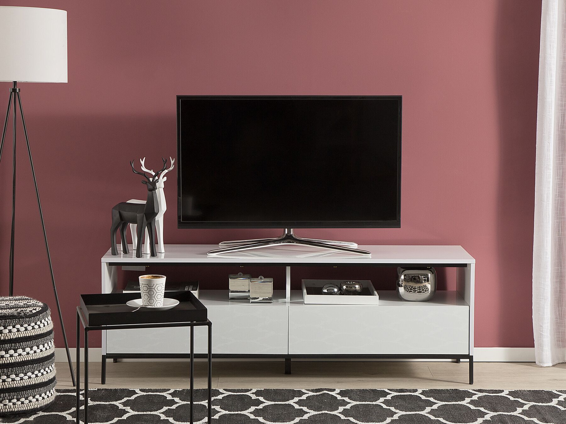 TV-meubel LED SYDNEY Wit