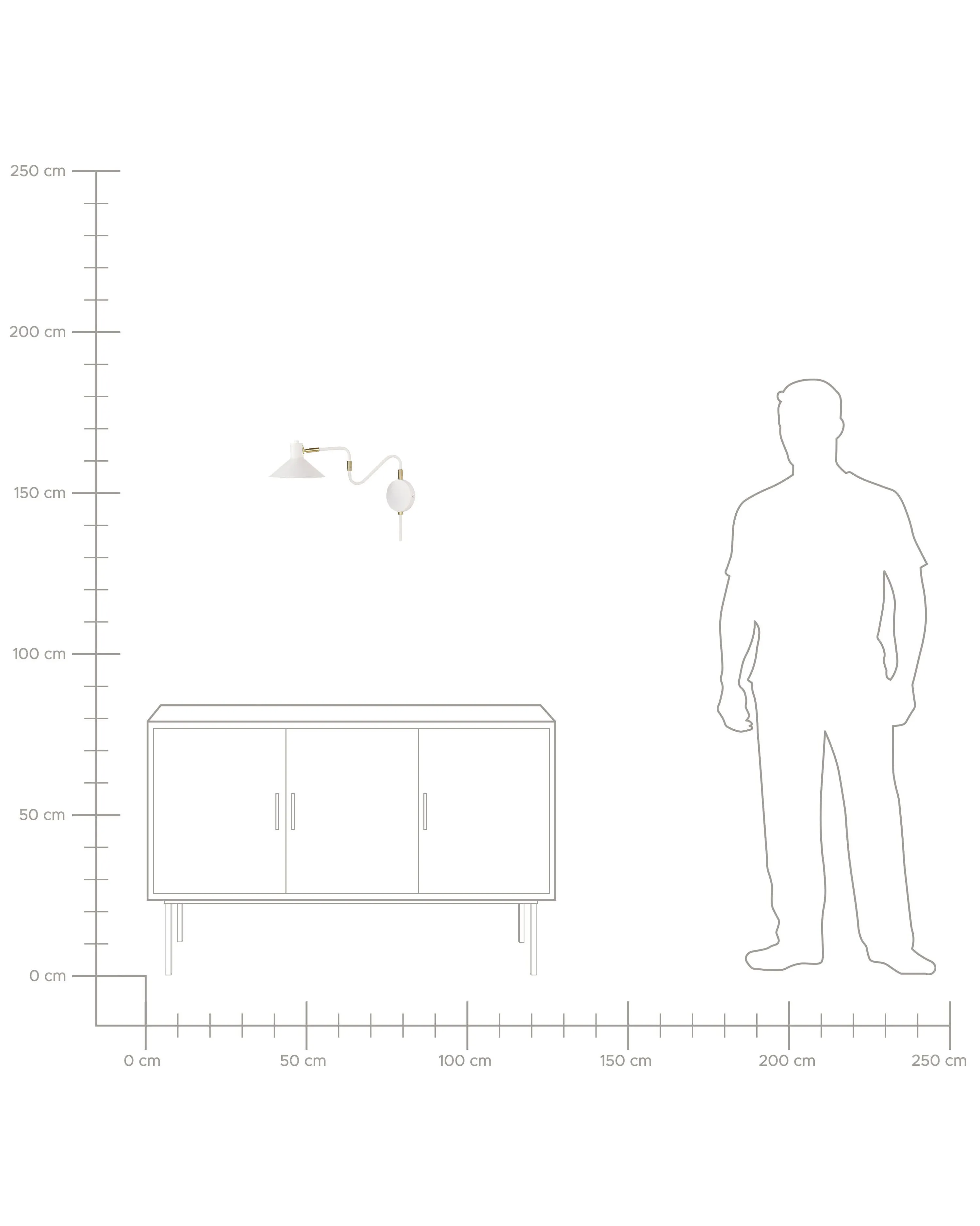 Wandlamp BALIEM verstelbaar Metaal Wit