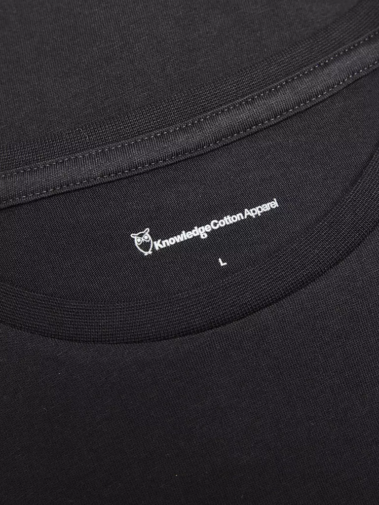 KNOWLEDGE COTTON APPAREL T-Shirt ALDER schwarz