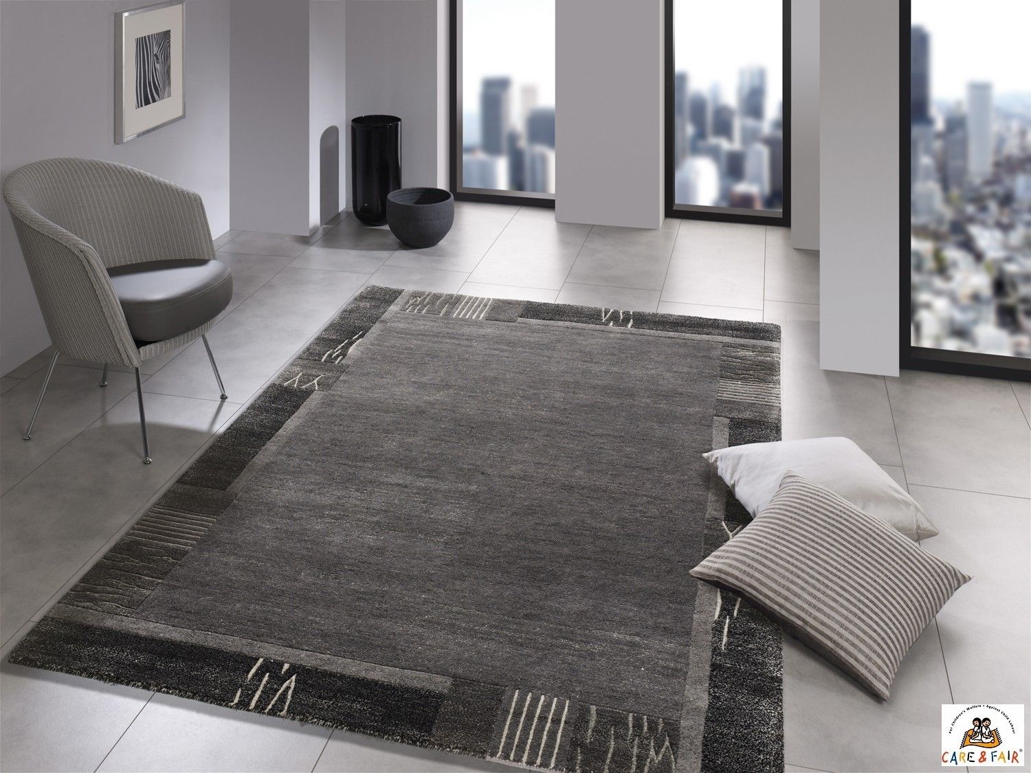 Teppich BARUM PL003 dk-grau