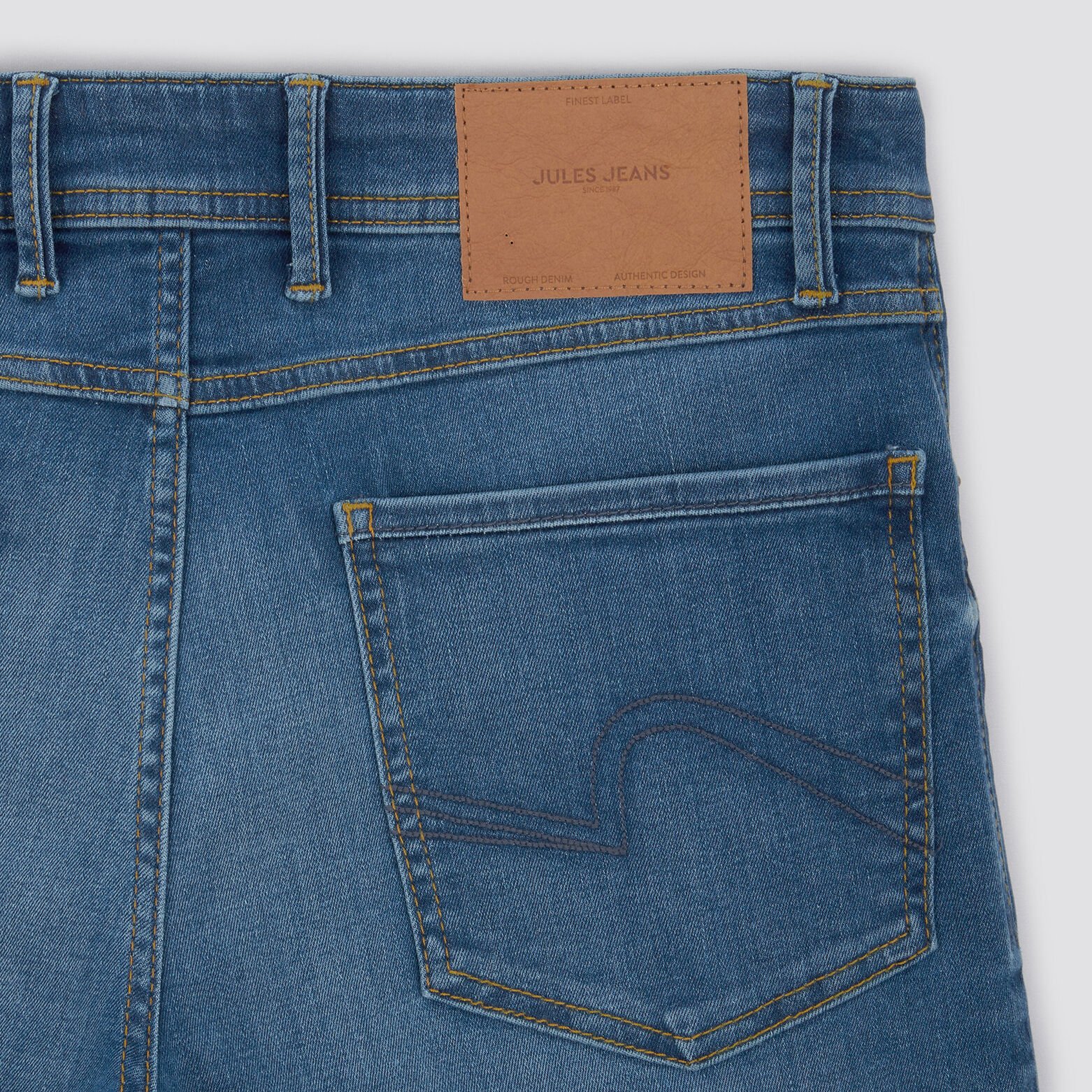 Bermuda en jean urbanflex en polyester recyclé Bleu moyen