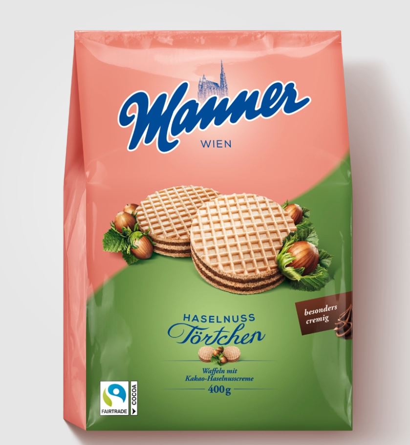 Manner Haselnuss Törtchen 400g MHD:29.10.25