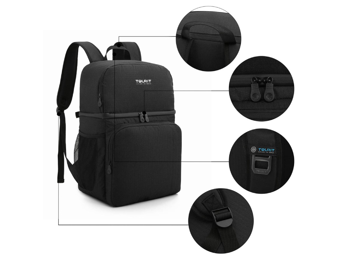 Tourit koelrugzak - Black