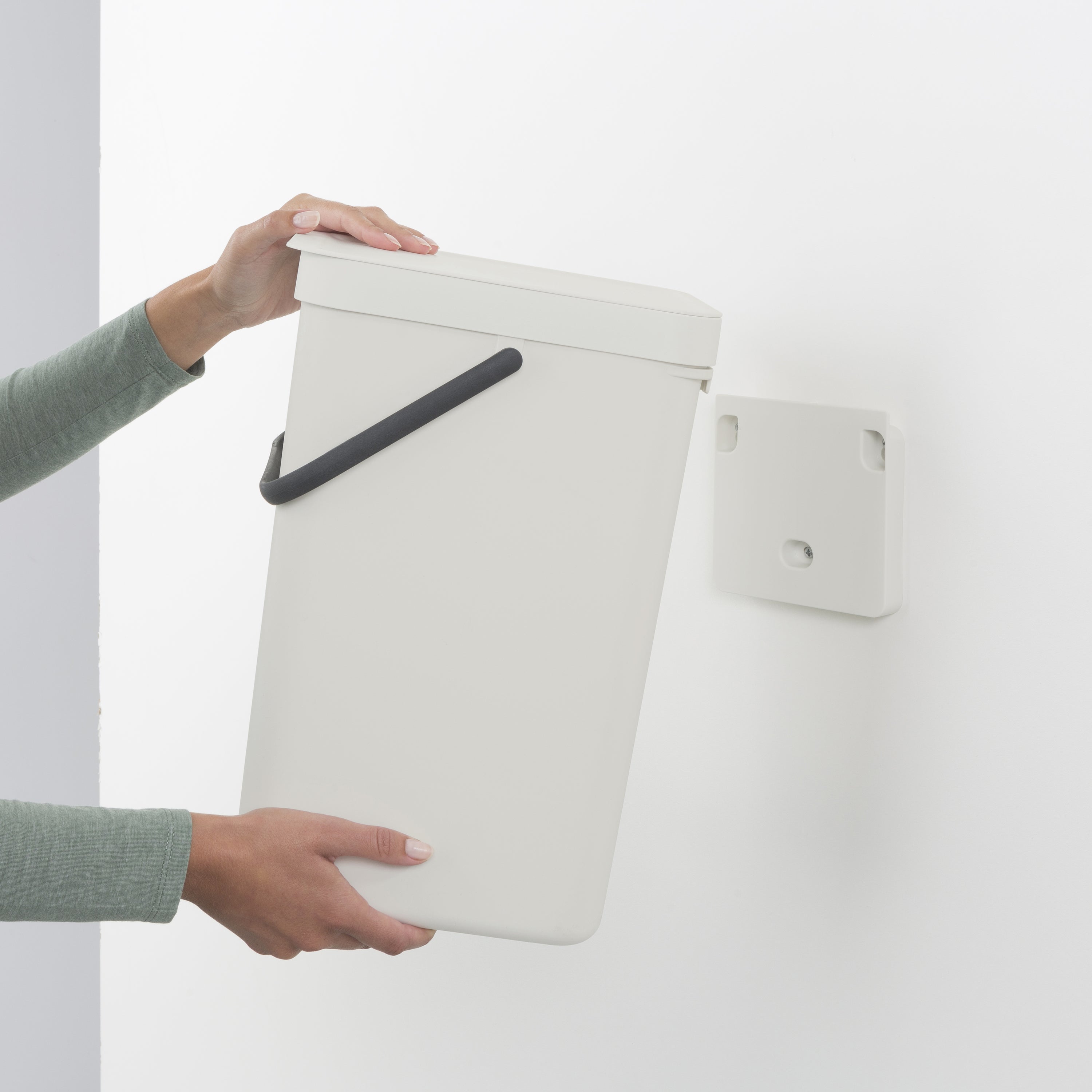 Brabantia Sort & Go Afvalemmer / Opberger 16 L - Grijs