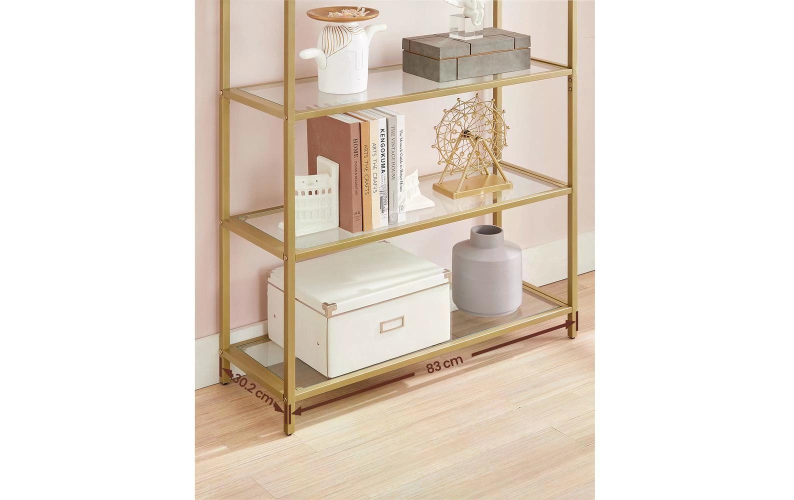 VASAGLE Regal »30.2 x 83 x 1 cm, Gold«