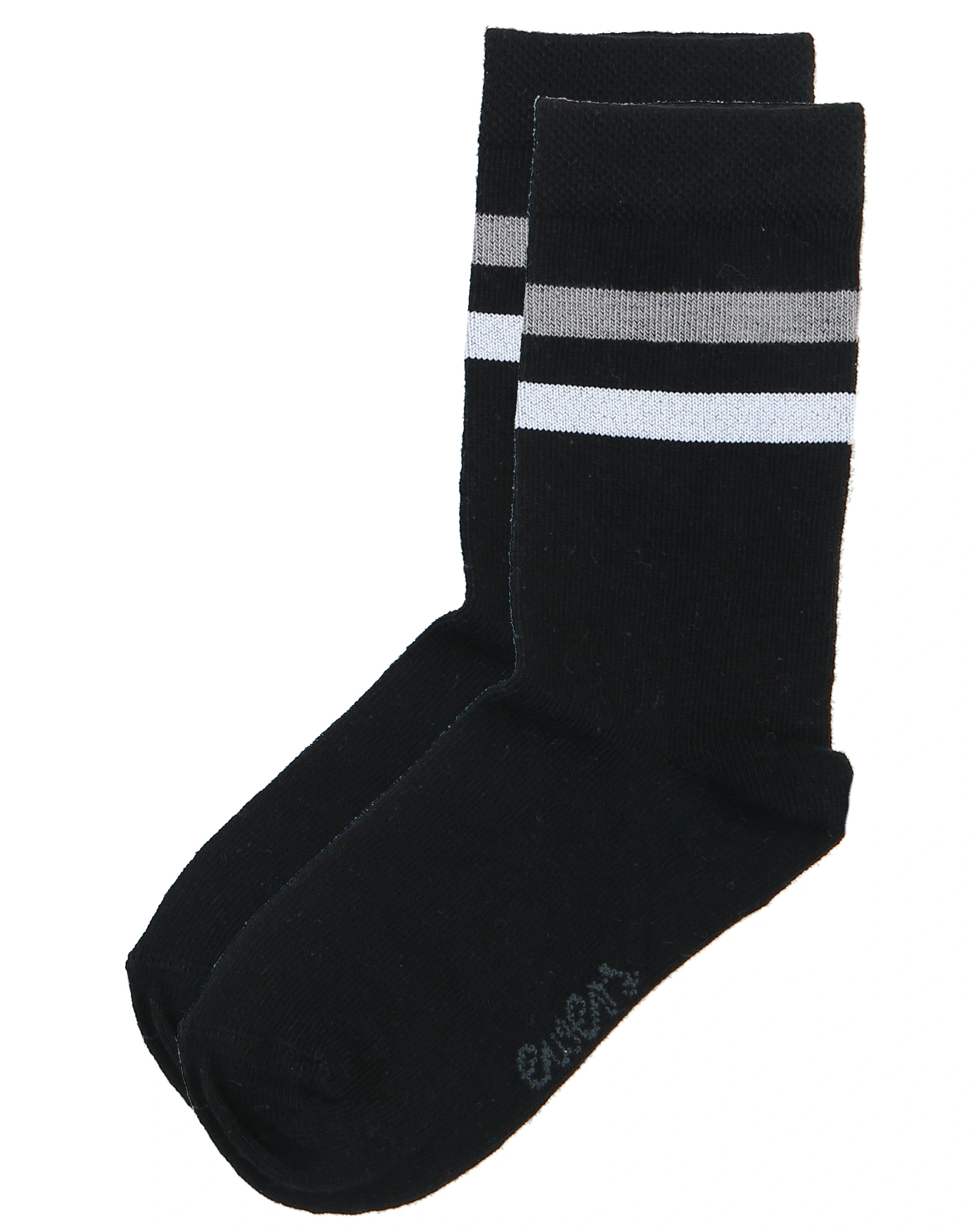 Strümpfe RINGEL 4er Pack in grau/schwarz