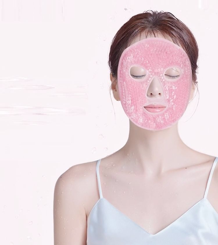 Worthbuy - Herbruikbaar PVC koelend/verwarmend gezichtsmasker