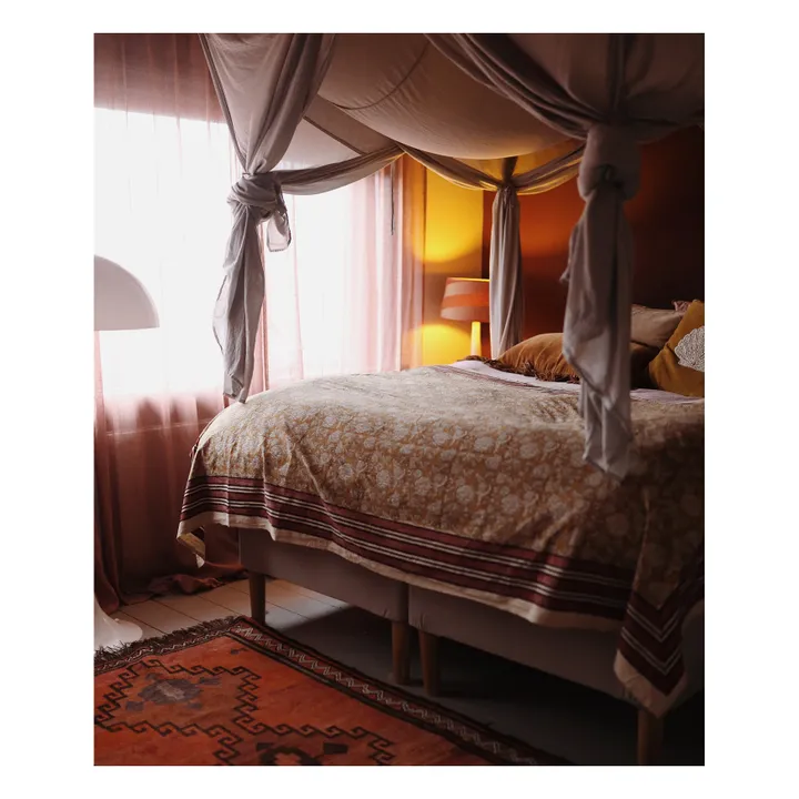 Doing Goods Plaid en coton Botanical  | Sable