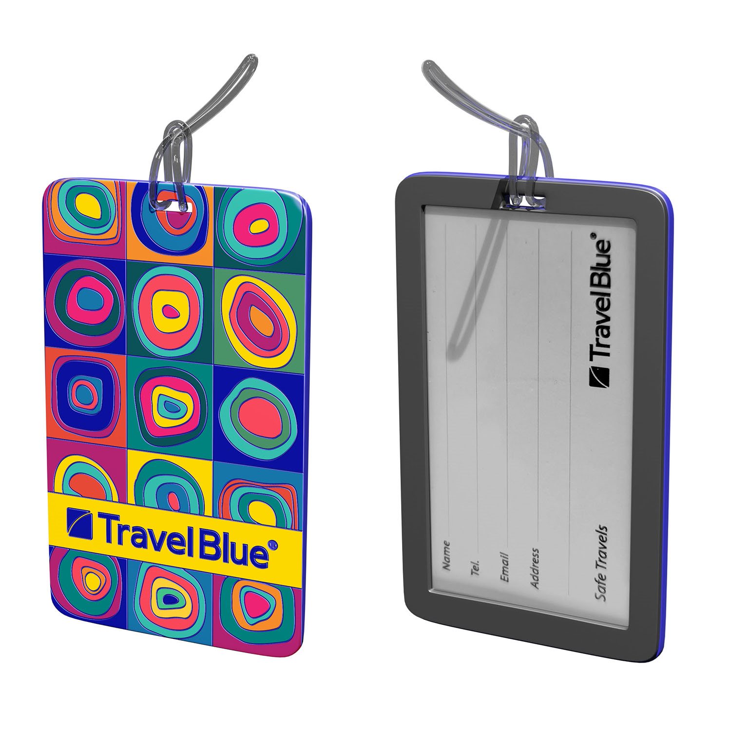 TravelBlue ID Tag Adreslabel squares