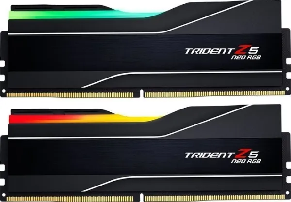 G.Skill Trident Z5 Neo RGB - DDR5 - sæt - 32 GB: 2 x 16 GB - DIMM 288-PIN - 6000 MT/s / PC5-48000 - CL30 - 1.35 V - ikke bufferet - ikke-ECC - mat sort