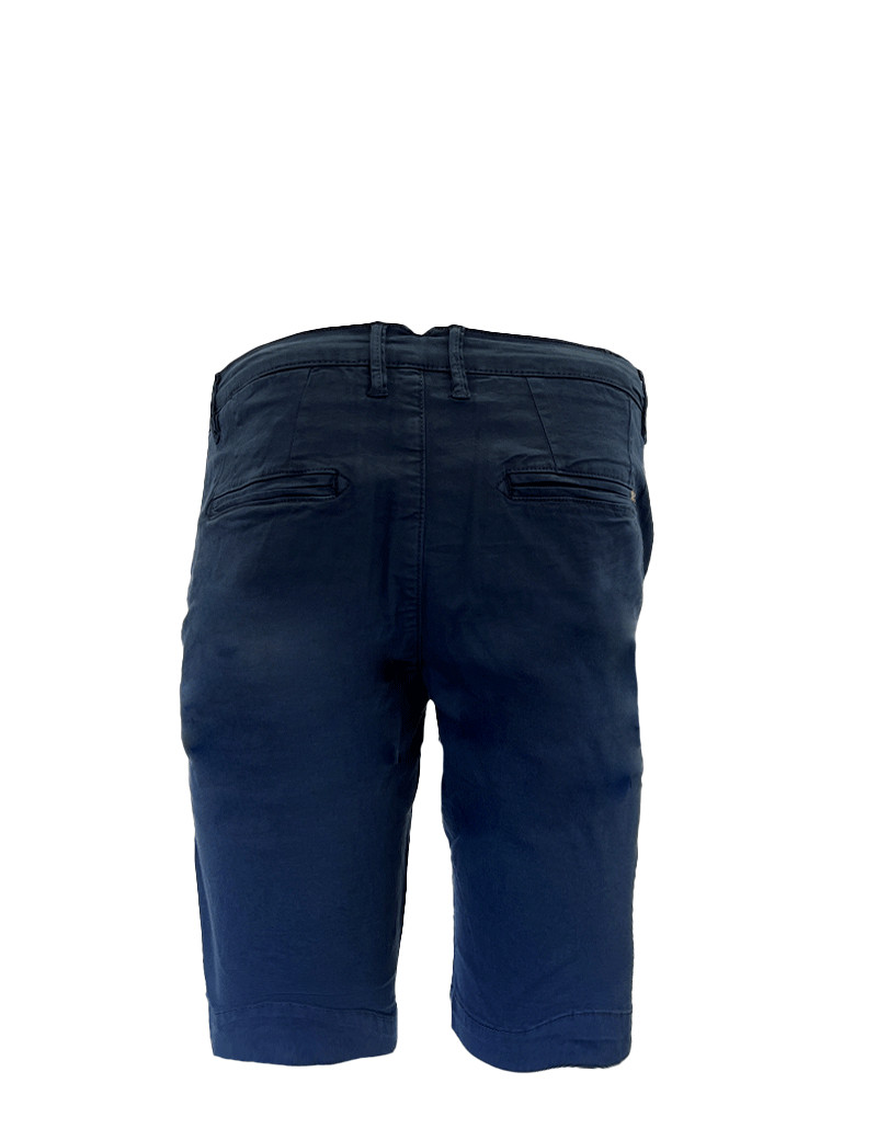 RECYCLED ART WORLD SHORT CHINO BASIC BLUE NAVY