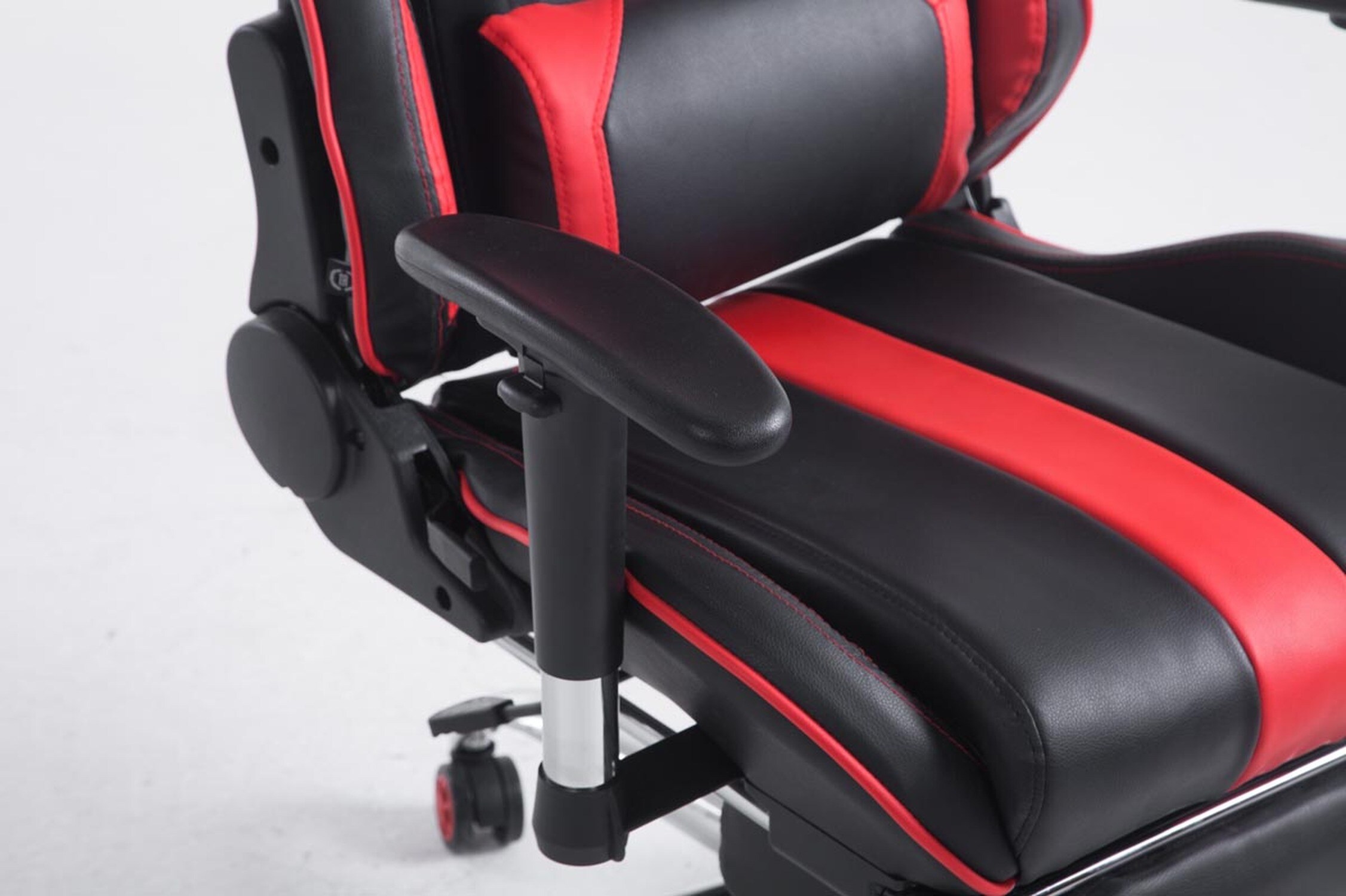 TPFLiving Racing Bürostuhl Limitless mit FußablageSchwarz/Blau