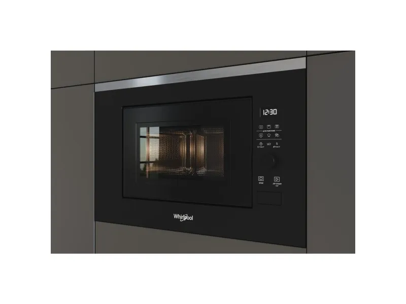 Whirlpool WMF201G, Indbygget, Grill mikroovn, 20 L, 800 W, Indbygget skærm, Dreje, Berøring