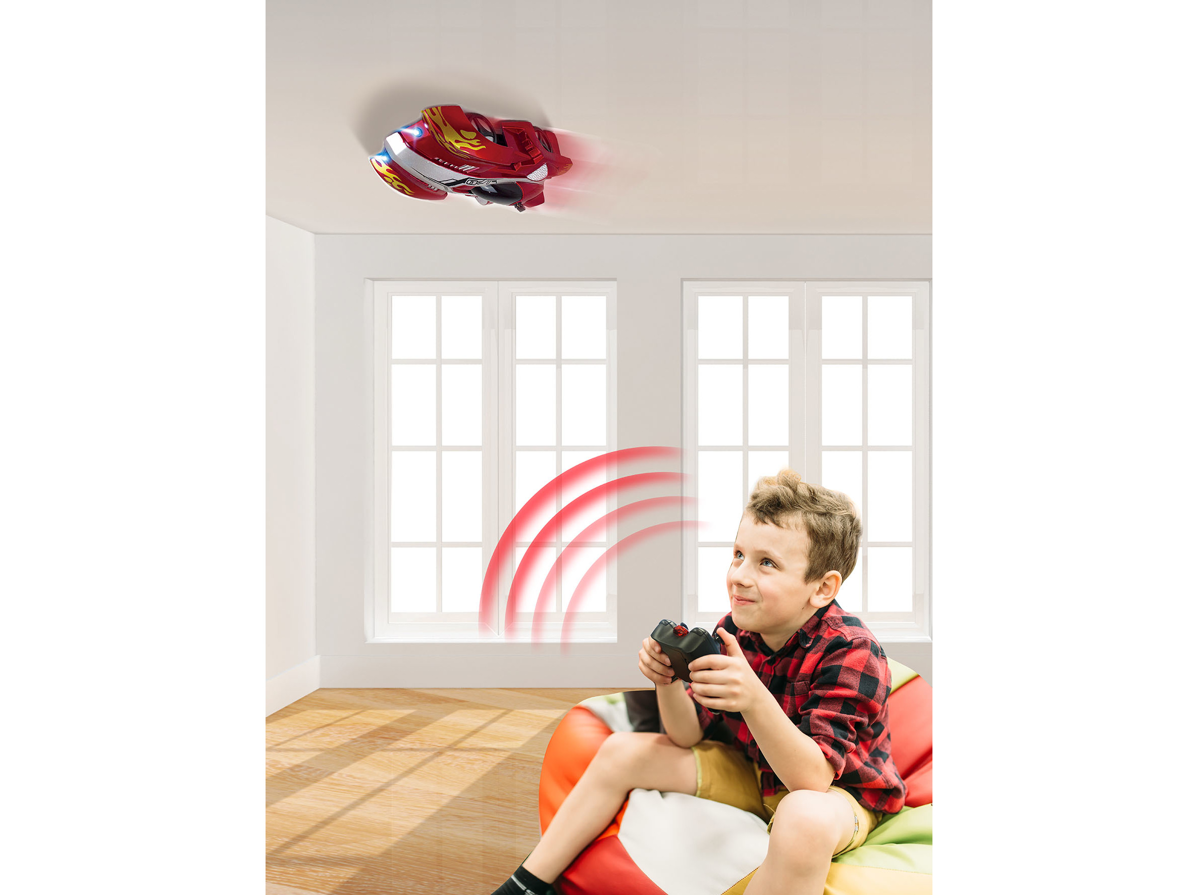 CARRO TELECOMANDADO FLASH CAR INDUSTEX VERMELHO