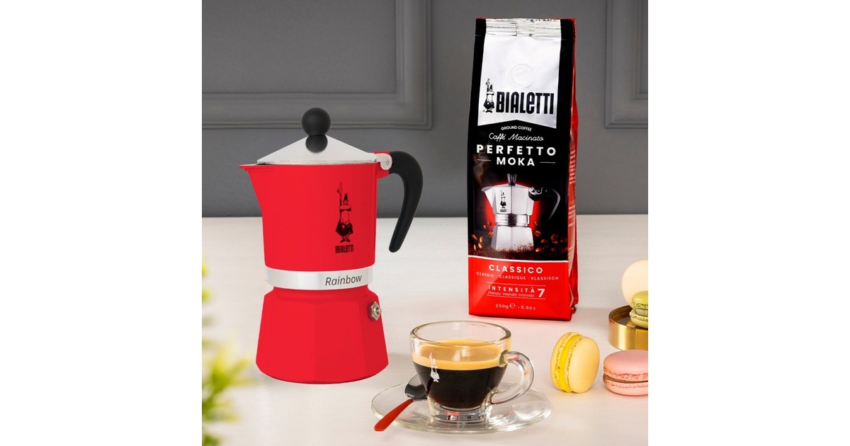 BialettiRainbow espressomachine  (Rood, 1-kops)