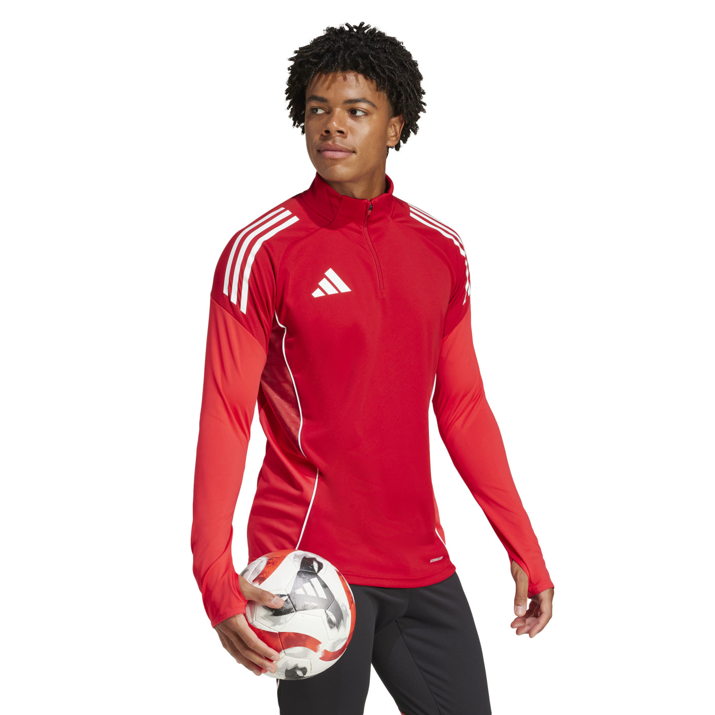 Adidas Tiro 25 Competition Trainingstrui 1/4-Zip Rood Wit
