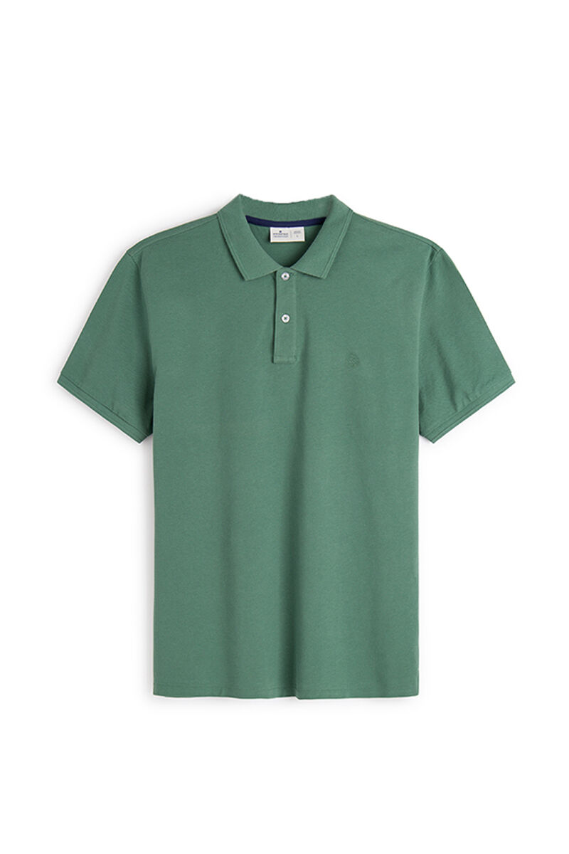 Polo básico piqué slim - verde
