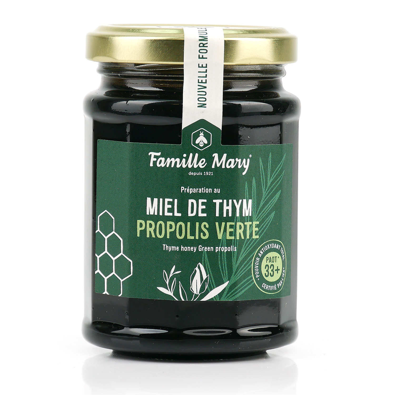 Miel de thym et propolis verte