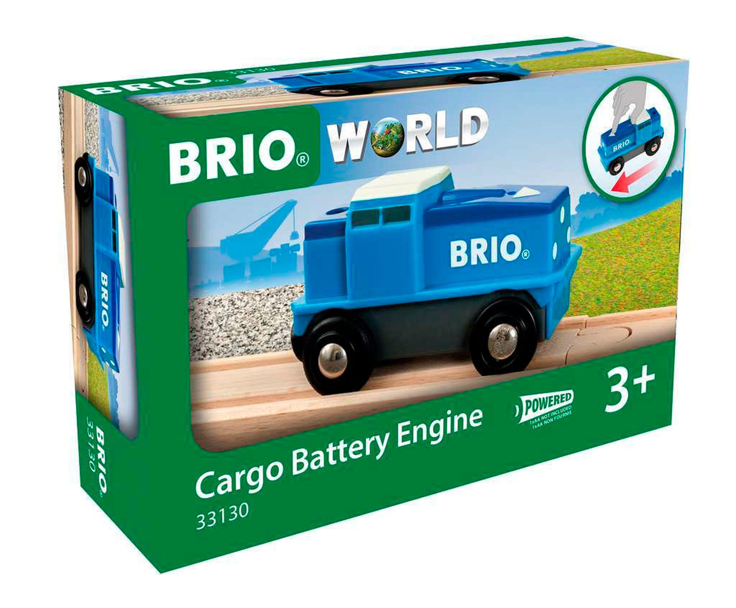 BRIO Blaue Batterie Frachtlok