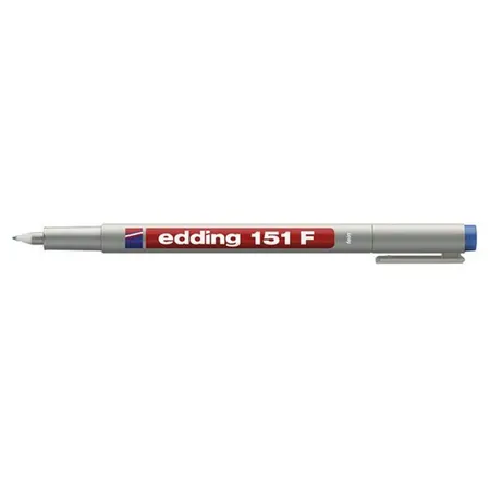 edding 151 Folienschreiber für OHP, F, blau, non-permanent, 0.6mm