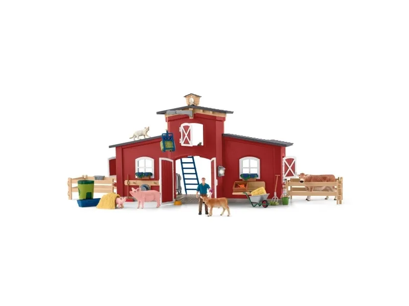 Schleich Red Barn with Animals and Accessories