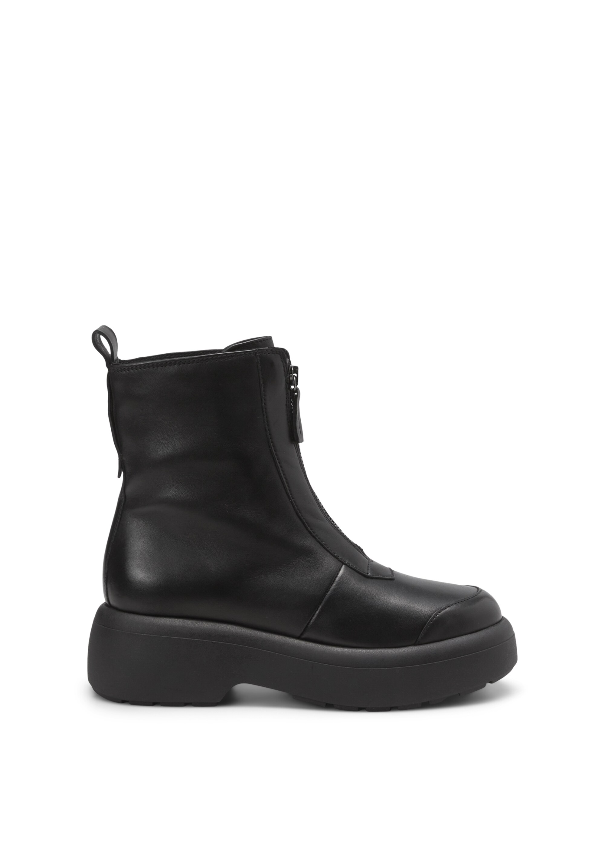 Zipper-Stiefel mit moderner Chunky-Sohle