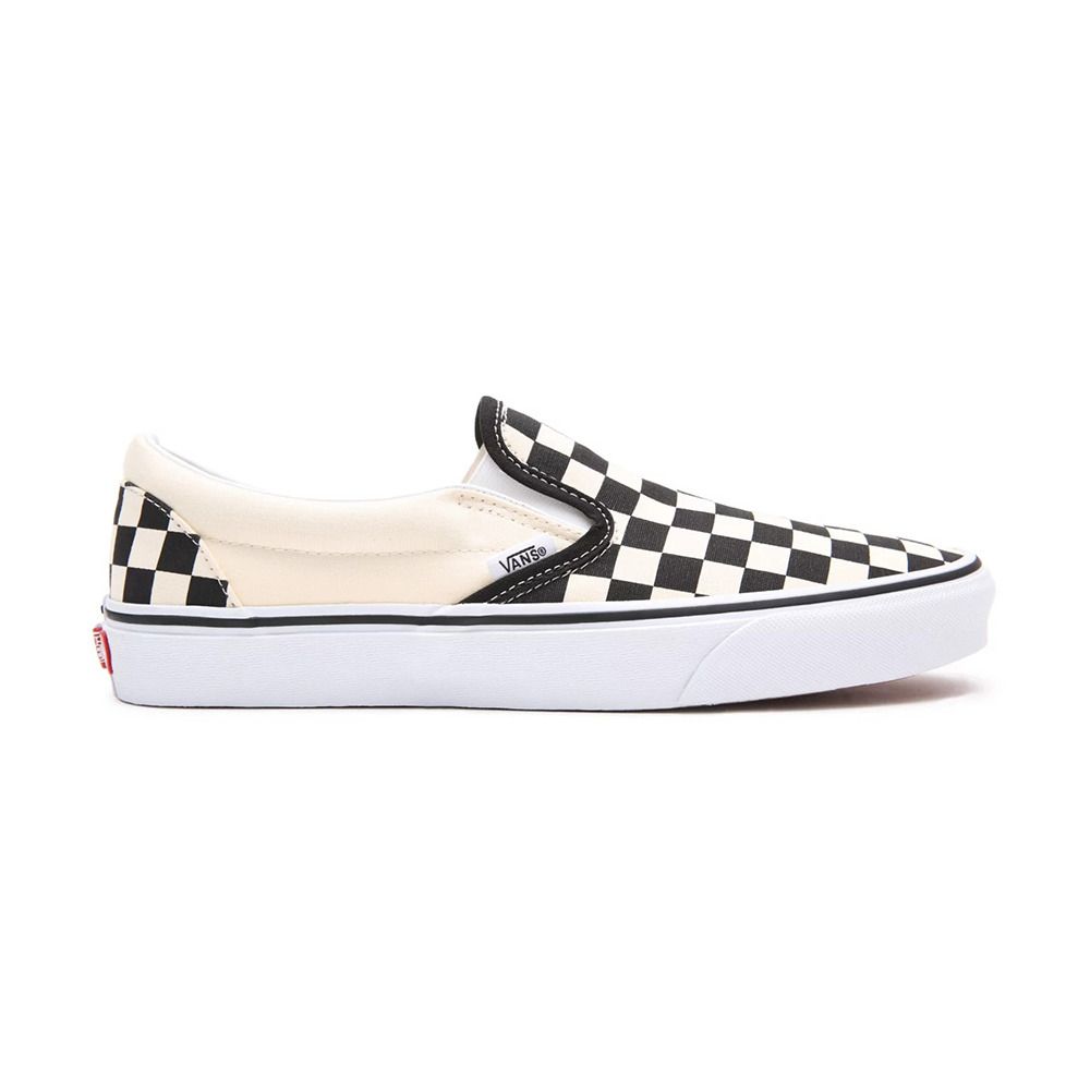 Vans CLASSIC SLIP-ON - Sneakers blk/whtchckerboard/wht