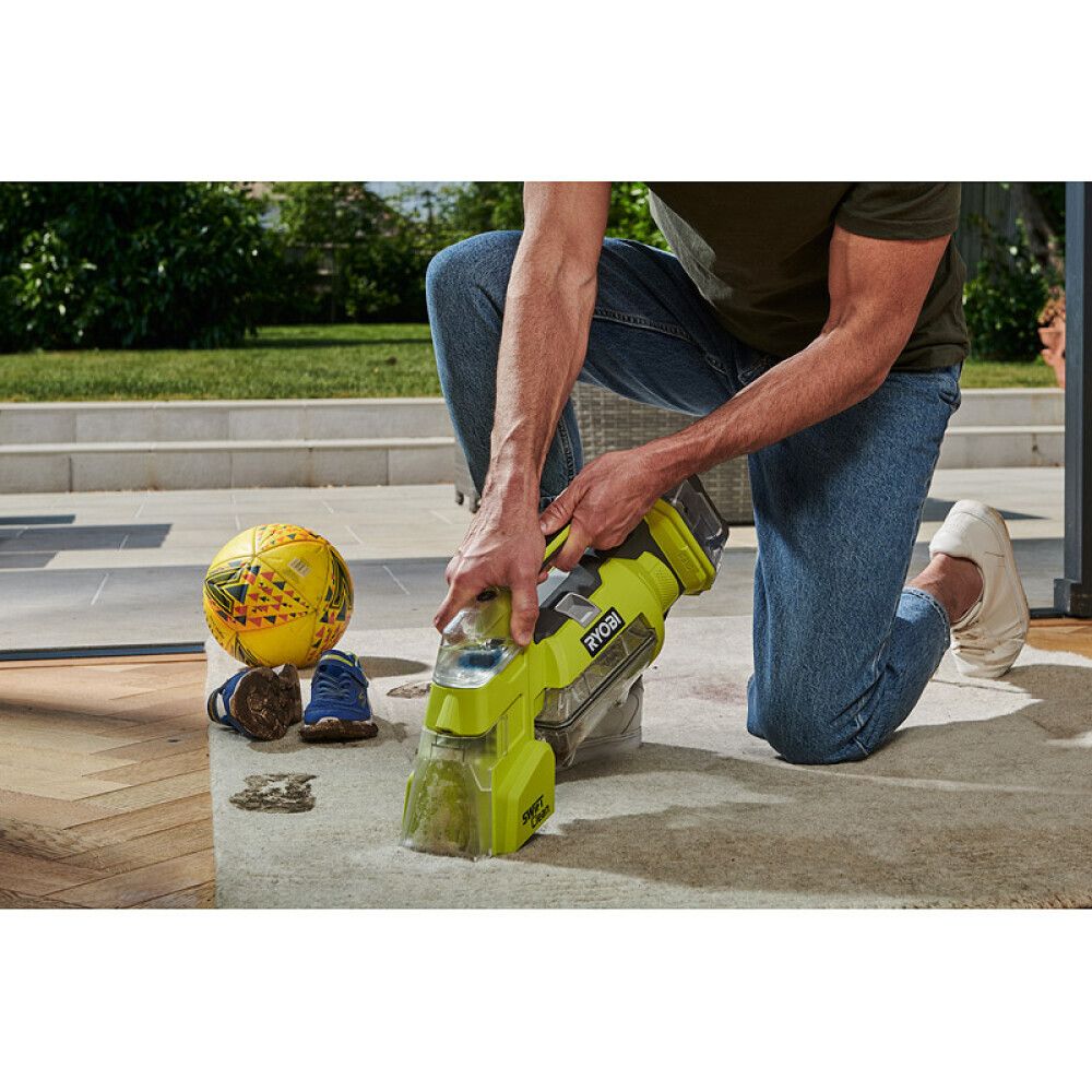 TEKSTILRENSER RYOBI SWIFT CLEAN RDC18-0 ONE+ 18V UTEN BATTERI