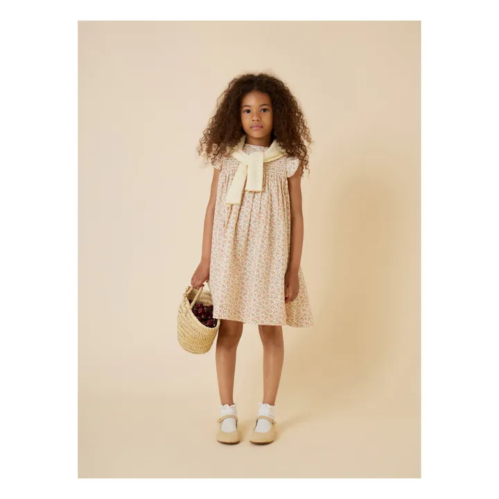 Bonpoint Robe Colombine Fleurie | Beige