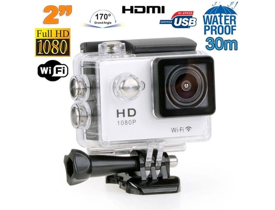 YONIS - Caméra sportive étanche 30m 170° hd 1080p wifi time lapse mu...