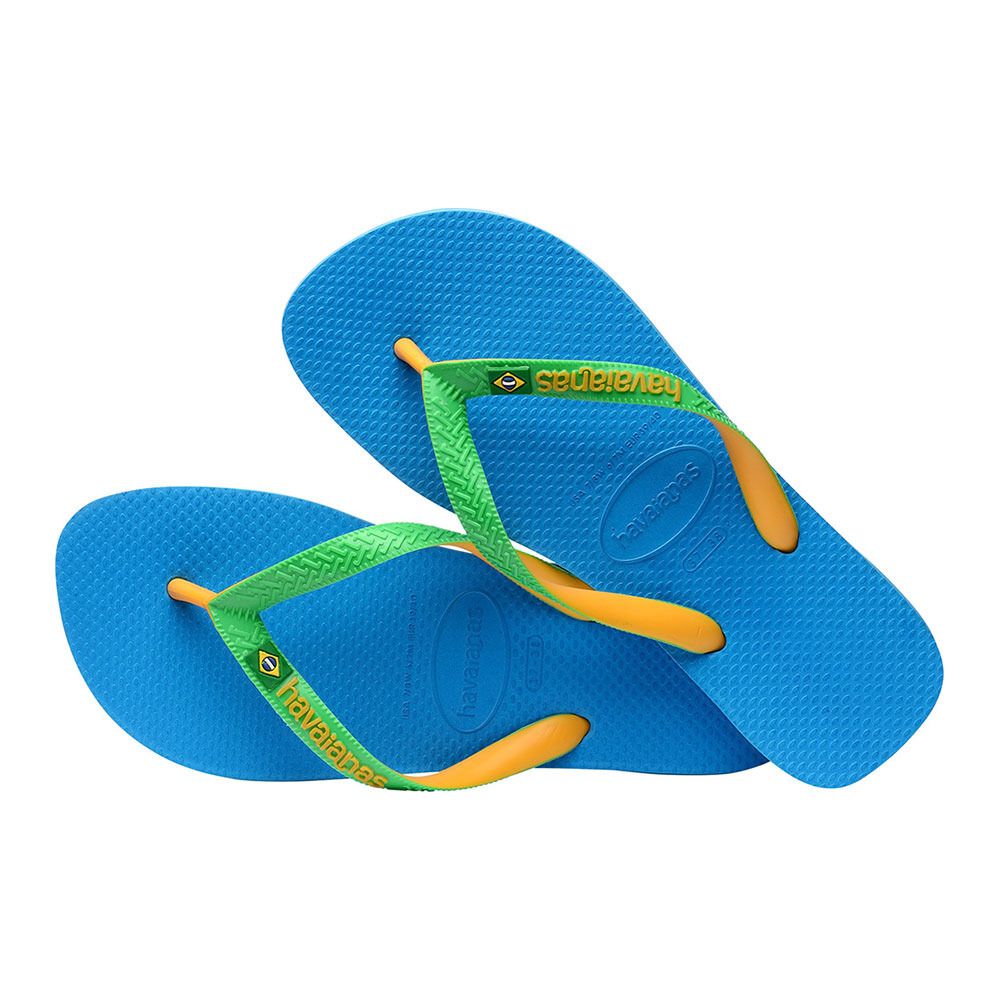Havaianas BRASIL MIX - Tongs turquoise/pop yellow