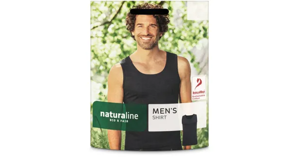 Naturaline Textil Herren Shirt schwarz S