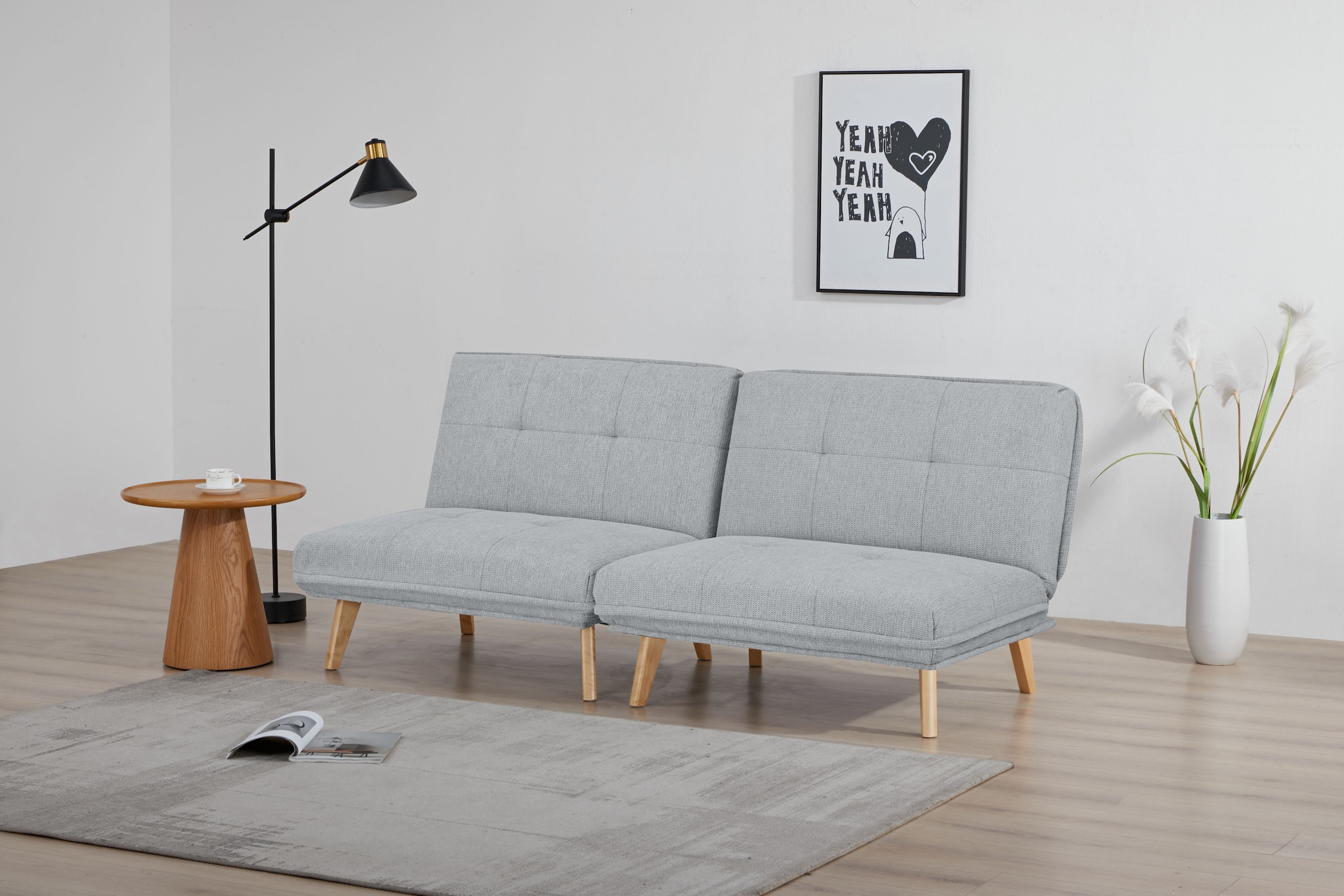 INOSIGN Sessel »DELANEY Schlafsofa, bestehend aus 2 Modulen, mit Schlaffunktion« Bettsofa, Schlafsessel, Klappsofa, erweiterbar, in Webstoff