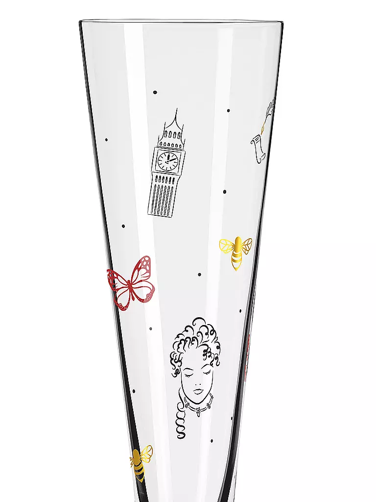 RITZENHOFF Champagnerglas LONDON EDITON CHAMPUS Vasconcelos bunt