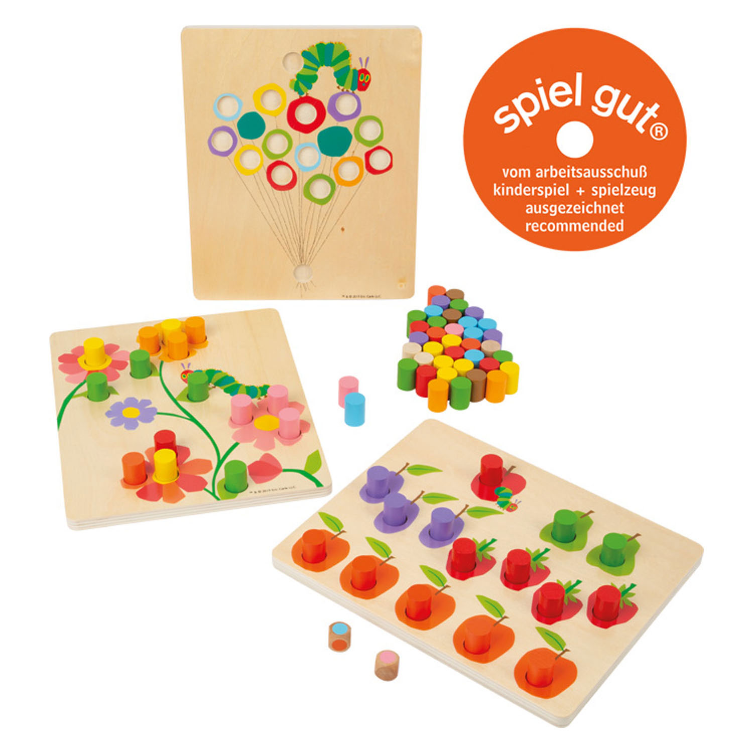 Small Foot-Rupsje Nooitgenoeg Houten Kleurenspel