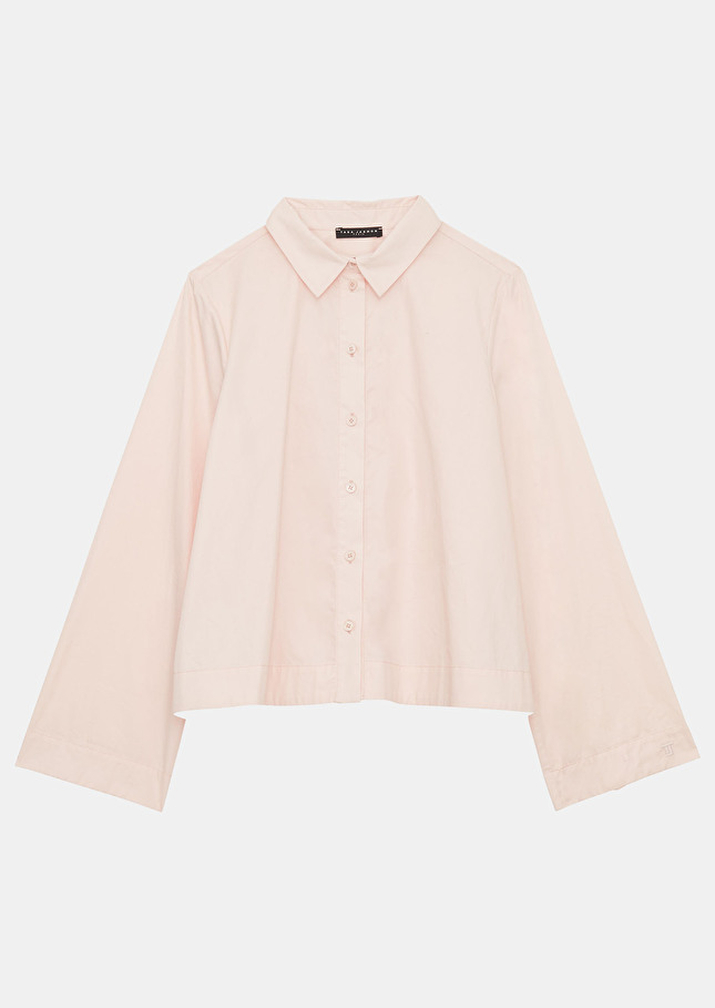 Chemise Callierose pâle en popeline